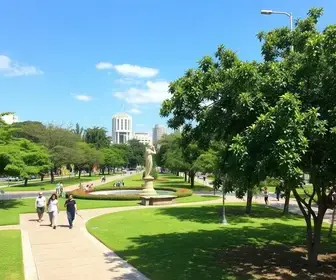 limpeza e conservação de praças e parques